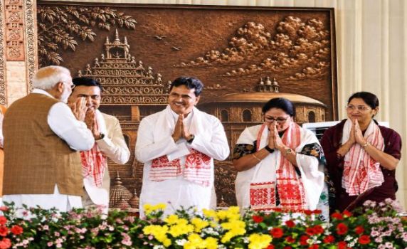 Tripura CM Dr. Manik Saha joins oath ceremony of Assam govt 3.0